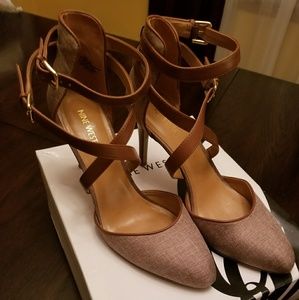 Nine West strappy heels size 10